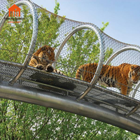 Filet anti-oiseaux pour enclos de zoo, clôture pour cages de tigres, grillage pour volières, maille en câble d'acier inoxydable flexible