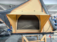 1,5m Aluminiumlegierung Hartschalen-Seitenklapp-Dachzelt Oxford Wasserdicht Vier-Jahreszeiten Doppelschicht Outdoor Camping Tarp Ein Schlafzimmer