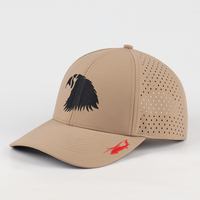 Casquette de baseball perforée au laser, broderie personnalisée, résistante à l'eau, respirante, séchage rapide, pour sports de plein air, fabrication en usine