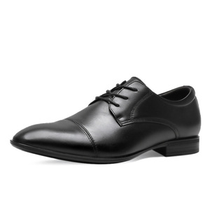 Nuevos zapatos formales de cuero para hombre, de punta, talla grande, con cordones grabados con láser, ideales para uso formal de negocios. - Product Image 6