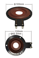 K-8888 klaxon pièces de rechange pour haut-parleurs professionnels Source usine vend bas prix fait OEM ODM haut-parleur unité diaphragme assemblage