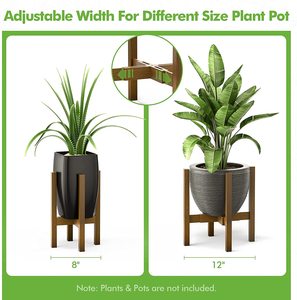 Pots de fleurs et jardinières modernes réglables, supports en bois de <span class=keywords><strong>bambou</strong></span> <span class=keywords><strong>pour</strong></span> plantes d'intérieur - Product Image 3