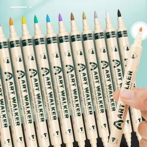 ปากกามาร์คเกอร์อะคริลิค 36 สี หัวคู่ ซ้อนกันได้ ปลอดสารพิษ หมึกแห้งเร็ว สำหรับงานกราฟฟิตี วาดภาพบนผ้าใบ ไม้ งาน DIY - Product Image 3