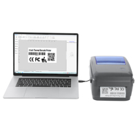 Impresora térmica de código de barras de 4 pulgadas de alta calidad, fábrica de China, etiqueta de billete de envío blanco, resolución de 203 PPP, tamaño máximo de papel de 120mm
