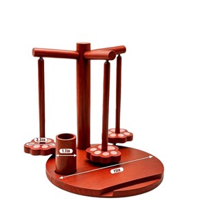 Support à fil en bois multifonctionnel pour le rangement du fil à tricoter et des outils, type sur pied - Product Image 2