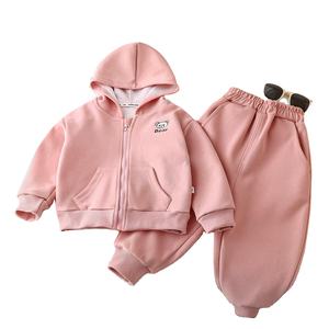 Conjunto de Sudadera con capucha para niños otoño nuevo bebé con capucha Niño algodón chino moda niñas deportes ropa para niños al por mayor - Product Image 4