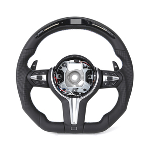 <span class=keywords><strong>Volant</strong></span> en fibre de carbone perforé à fond plat avec LED pour <span class=keywords><strong>BMW</strong></span> F10 <span class=keywords><strong>F20</strong></span> F30 F32 F36 Série F <span class=keywords><strong>M</strong></span> Sport - Product Image 1