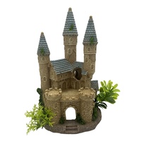 Usine de vente en gros de fantaisie bateau pirate aquarium château résine ornement d'aquarium