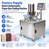 Machine de pliage de boîtes en carton semi-automatique à commande PLC pour l'emballage de bonbons, chocolats, thé et aliments – Fournisseur d'usine