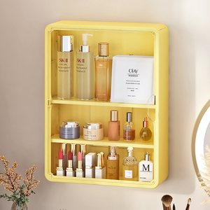 Large Wall Mounted Multifunctional Plastic Rectangle <strong>Waterproof</strong> Cosmetic Makeup <strong>Storage</strong> <strong>Box</strong> - Product Image 2