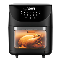 Friteuse à air numérique 12L, four à air chaud 1800W grande capacité, appareil de cuisson électrique pour usage domestique, en stock (RTS)