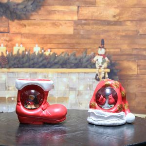 New Products Christmas Decoration Ornaments <b>Lights</b> Shoes or Hat Snow <b>Globe</b> Water Glitter Spinning Led Lantern for Gifts - Product Image 4