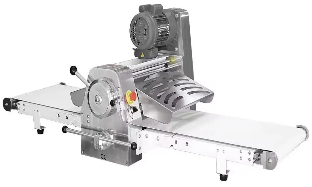 Folhador de massa laminador de massa mais liso, folhador de massa de alta qualidade com energia elétrica 220v, rolo de mesa para pizza, comprimento de 40cm