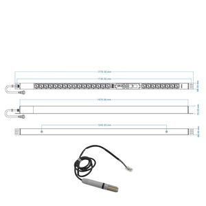 230V 32A Single phase <span class=keywords><strong>GC</strong></span> thông minh Meter với 24 Đức ổ cắm 3m cáp dưới PDU đầu vào phân phối điện thiết bị - Product Image 1