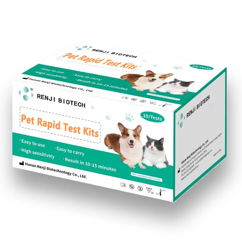 Kits de test rapide d'antigène pour animaux de compagnie pour chien animal de compagnie