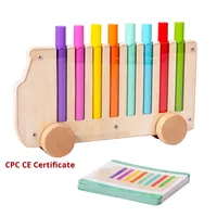 Nouveauté : Jeu de bâtonnets en bois pour l'apprentissage précoce, jeu d'association des couleurs, jouet éducatif pour les enfants de 5 à 7 ans, incontournable pour les jeux des bébés