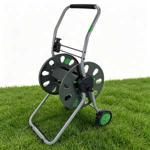 VERTAK Garden <b>Tools</b> PP Hose <b>Cart</b> Use to Store Water Pipes at Home Hand Push Pipe Storage Rack Holder with Wheels - Product Image 1
