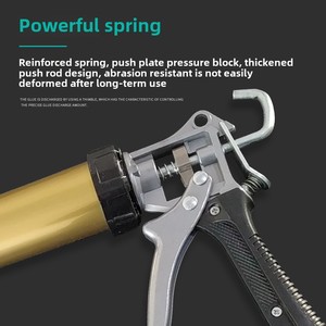 <span class=keywords><strong>Pistolet</strong></span> à colle manuel en <span class=keywords><strong>silicone</strong></span> souple <span class=keywords><strong>de</strong></span> capacité 300ml/960ml <span class=keywords><strong>pour</strong></span> emballage souple cylindrique <span class=keywords><strong>de</strong></span> saucisse <span class=keywords><strong>de</strong></span> jambon - Product Image 4