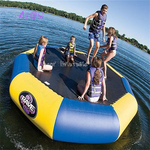 Parc aquatique de mer Lit de saut flottant <span class=keywords><strong>gonflable</strong></span> de qualité supérieure Trampoline flottant <span class=keywords><strong>gonflable</strong></span> en PVC Trampoline aquatique - Product Image 4