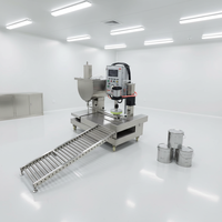 Machine de remplissage spéciale pour peintures et revêtements, remplissage automatique pour seaux en fer-blanc, dosage précis sans gouttelettes