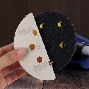 新款5英寸黄色8孔板砂垫多工具砂纸耐用抛光盘 - Product Image 6
