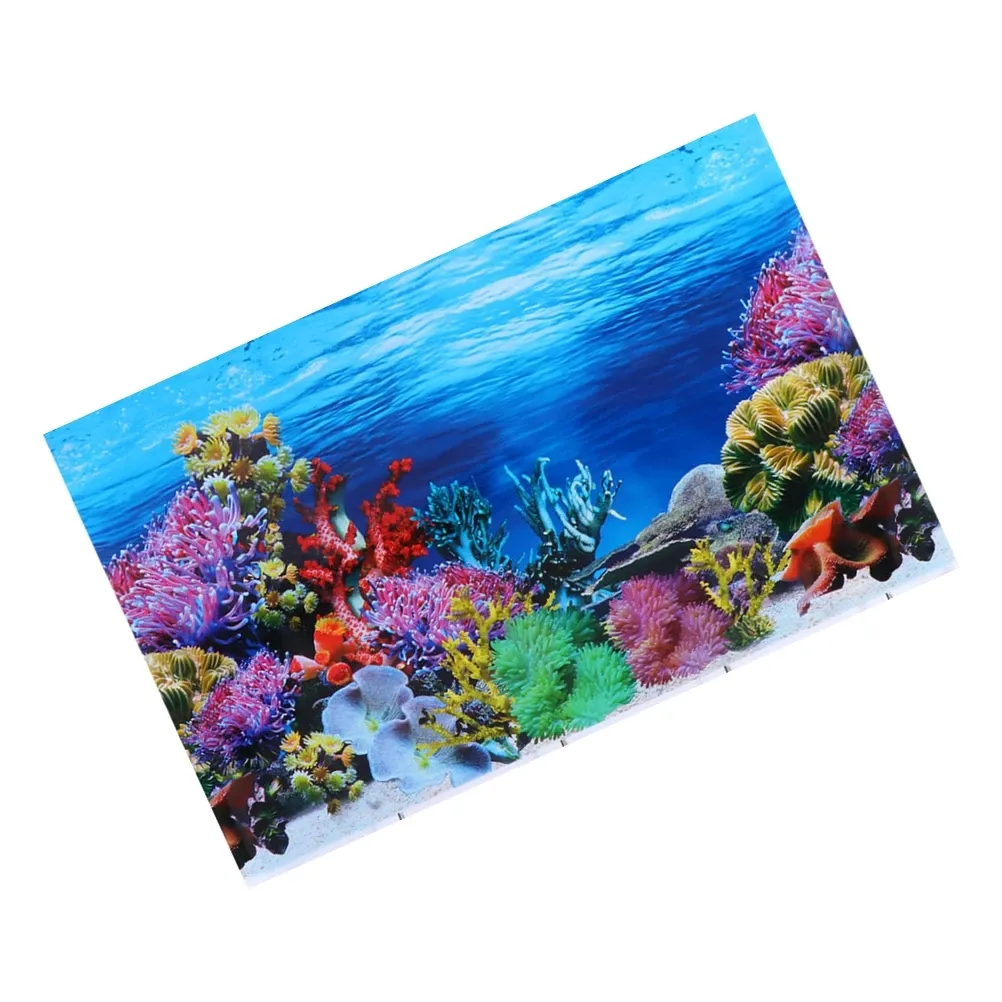 3D Fish Tank Background Picture DIY Decorative Aquarium Backdrop Picture