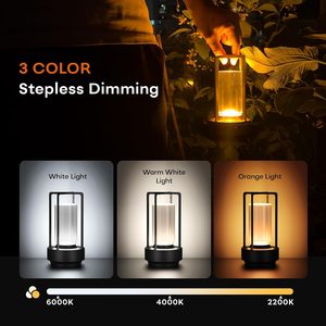 โคมไฟตั้งโต๊ะ LED แบบชาร์จ USB รุ่นใหม่ ไร้สาย ควบคุมด้วยระบบสัมผัส ปรับอุณหภูมิสี/ความสว่างได้ ง่ายต่อการปรับแต่ง โครงอะลูมิเนียมยืดหยุ่น ป้องกันแสงแยงตา - Product Image 4