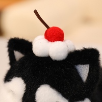 Peluche chien personnalisable mignon en forme de gâteau, jouet en peluche personnalisable, chiot Husky, peluches sur mesure, décoration de chambre pour les fêtes, vente en gros OEM