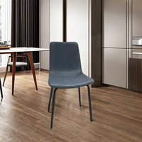 Chaises de salle à manger en cuir gris-Mobilier de maison moderne au design contemporain et durable