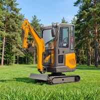 Mini-excavatrice sur chenilles compacte tout-terrain JIAHE 8016 de 1,6 tonne avec moteur Euro 5, boîte de vitesses, roulement, engrenage, pompe moteur haute performance de 10,2 kW, garantie 1 an