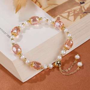 Children's High-End Handmade DIY Design Niche Light Luxury Gold Plated Zinc Alloy Beaded <b>Bracelet</b> for Anniversary Wholesale - Product Image 3