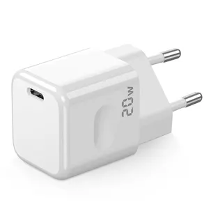 OEM PD 20W Pengisi Daya Super Port Ganda Usb Pengisi Daya Dinding Tipe C Pengisian Cepat Qc 3.0 Usb C Pd untuk Iphone