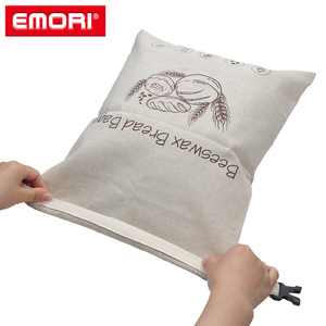 Sac en tissu réutilisable pour le stockage des aliments et du pain, en faux lin ou coton, lavable, avec revêtement en cire d'abeille, pour garder les produits frais - Offre Spéciale - Product Image 4