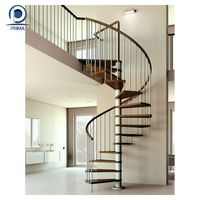 Escalier en colimaçon en fonte de fer de qualité supérieure Prima, pas cher, pour l'architecture extérieure