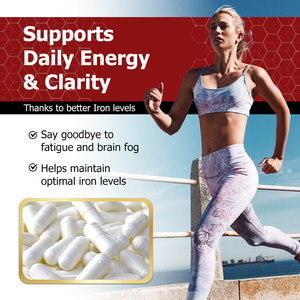 Private Label Iron Capsules with Vitamin C Contains Essential Nutrients That Help Boost Energy Supports Daily Energy Clarity - Product Image 4