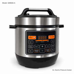 Cuisinière électrique à pression de grande capacité 6L, cuve intérieure en acier inoxydable 304, double tension 110V 220V, multicuiseur 12-en-1, OEM - Product Image 1