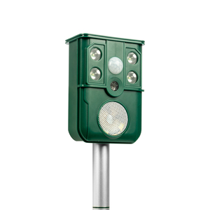 X-PEST động vật Repeller siêu âm năng lượng mặt trời Powered Pest kiểm soát có thể điều chỉnh tần số PIR Repeller mèo Repeller - Product Image 1