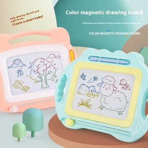 Tavolo da <span class=keywords><strong>disegno</strong></span> magnetico cancellabile colorato giocattolo educativo di plastica per bambini per lo sviluppo precoce del neonato - Product Image 1