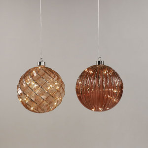 Palline di Natale Personalizzate in Vetro Trasparente 8cm, Ornamento da Appendere all'Albero di Grande Successo - Product Image 3