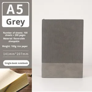 A5 Thickened Spiral Bound Leather Cover Business Notebook Promotional <strong>Work</strong> <strong>Diary</strong> for Office Meeting &amp; B5 <strong>Work</strong> Record - Product Image 6