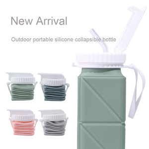 Nouveauté 2024 - Bouteille d'eau pliable en silicone pour le camping - Bouteille portable en silicone pliable de 620 ml - Product Image 3