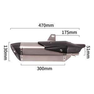 Nouvelle vente chaude en acier inoxydable 2018-2024 51mm universel HON DA X-ADV750 X-ADV 750 ADV 750 moto silencieux d'échappement - Product Image 2