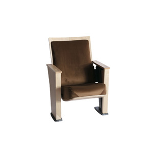 Asientos Fijos Elegantes y Cómodos de Madera y Metal para Auditorio de Cine VIP - Product Image 1