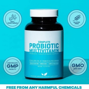 Suplemento Probiótico de Marca Privada OEM para Promover la Salud Intestinal, 25 Mil Millones de UFC, Cápsulas de Complejo Probiótico Multivitamínico - Product Image 4