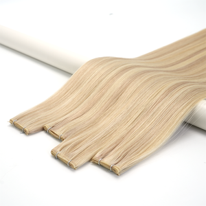 Extensions <span class=keywords><strong>de</strong></span> <span class=keywords><strong>cheveux</strong></span> humains Lanxun Double Drawn One Donor, <span class=keywords><strong>nouvelle</strong></span> trame nouée à la main, trames européennes Genius pour salon - Product Image 2