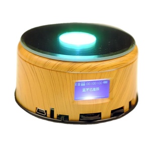 Vòng Xoay Nhựa Crystal Led <span class=keywords><strong>Light</strong></span> <span class=keywords><strong>Base</strong></span> Với Blue Tooth Music Box - Product Image 1