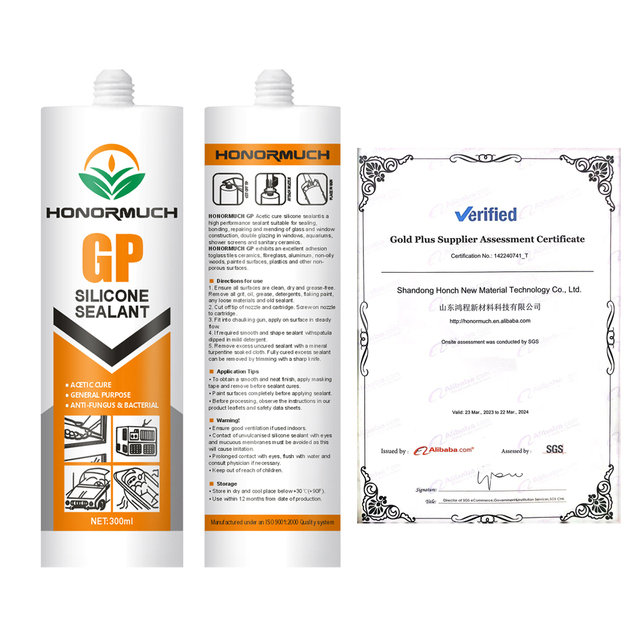 Factory RTV Low Modulus Transparent Glue Gasket Maker Sealant 100% Acetic Silicone Sealant High Temperature Silicone Grey Glue
