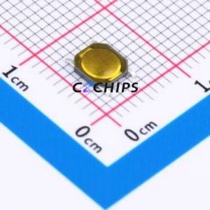 TS5208A 160gf 025 Tactile Switch SMD Switch Single Pole Single Throw Round Button 1.6N Vertical Mount - Product Image 1