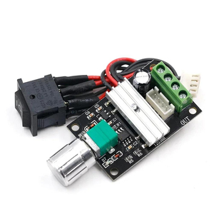 Controlador de Velocidad de Motor PWM de <span class=keywords><strong>6</strong></span> a 12 V, 24 V, 28 VCC, 3 A, 80 W, Regulador Lehr, Control de Velocidad Variable Ajustable, Potenciómetro de Encendido/Apagado - Product Image 1