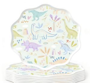 Juego de Platos de Papel de 9 Pulgadas con Diseño de Dinosaurios de Dibujos Animados, para Fiestas Infantiles, Venta al por Mayor - Product Image 4